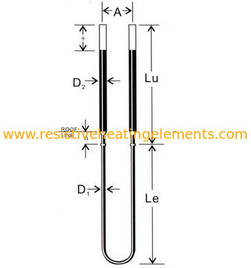 High Temperature Oxidation Resistance MoSi2 Element Molybdenum Disilicide