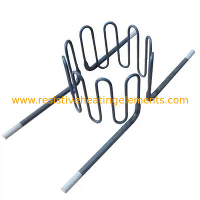 300W-3000W MoSi2 Elemento di riscaldamento 1800C Moly Disilicide Forma a spirale